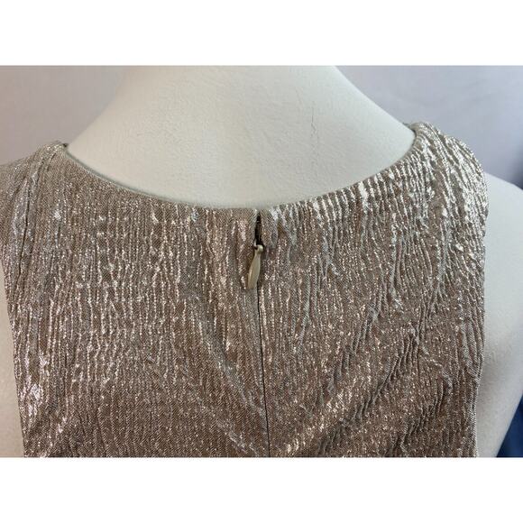 NWT! Cachet Beaded Silver Taupe Cocktail Dress 6 - Picture 7 of 8